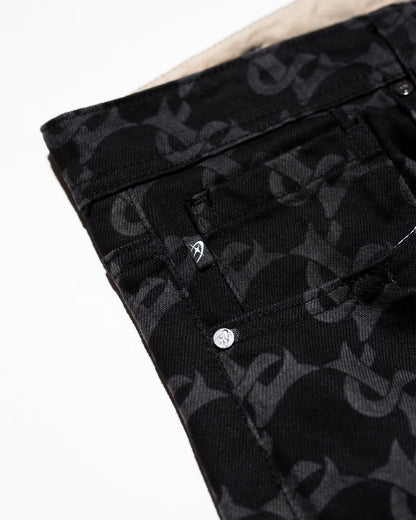 CL MONOGRAM DENIM JEANS