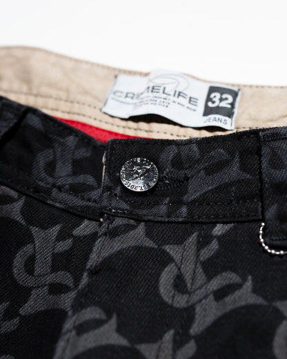 CL MONOGRAM DENIM JEANS